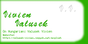 vivien valusek business card